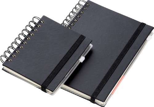 Notitieboek Quantore A5 spiraal lijn 192 pagina's 80gr zwart-2