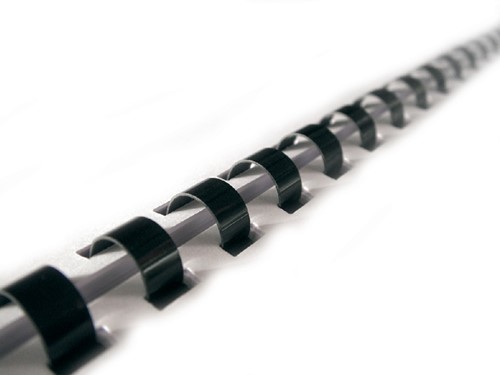 Bindrug GBC 14mm 21rings A4 zwart 100 stuks-1