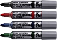 Whiteboardmarker Pentel MWL5M Maxiflo rond 3mm zwart-2